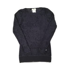 Fuzzi Jean Paul Gaultier Women's Black Blouse Top Size Medium